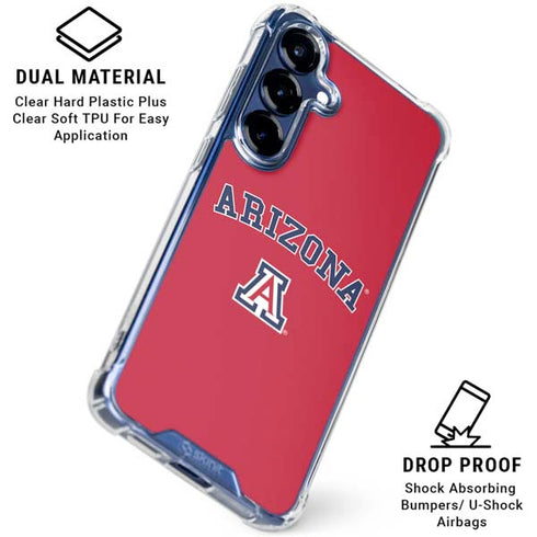 University of Arizona Primary Logo Red Galaxy S25 Clear Case